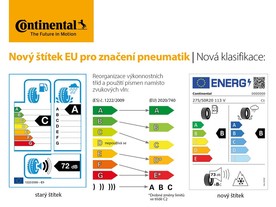 Continental - nový štítek pro pneumatiky EU