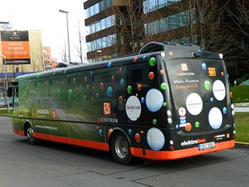 Elektrobus SOR EBN 9,5 společnosti Arriva na lince BB 