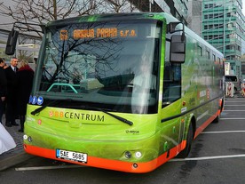 Elektrobus SOR EBN 9,5 společnosti Arriva na lince BB 