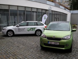 8. ročníku soutěže Ekologický Oskar - vozy Škoda G-Tec pro vítěze