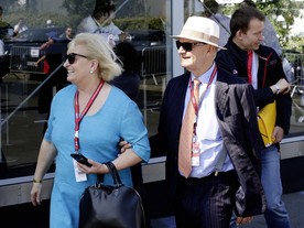 Ferdinand Piëch s manželkou Ursulou v Le Mans 2014