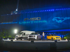 Jim Farley, E-Transit, F150 Lighting a Mustang Mach E