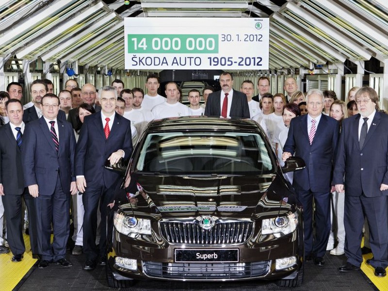 Škoda vyrobila 14 milionů automobilů