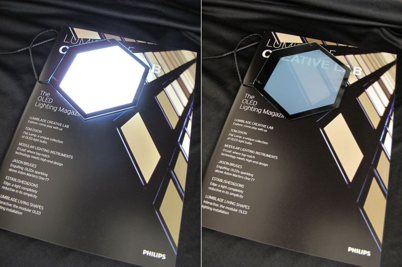 Dvě funkce OLED panelu
