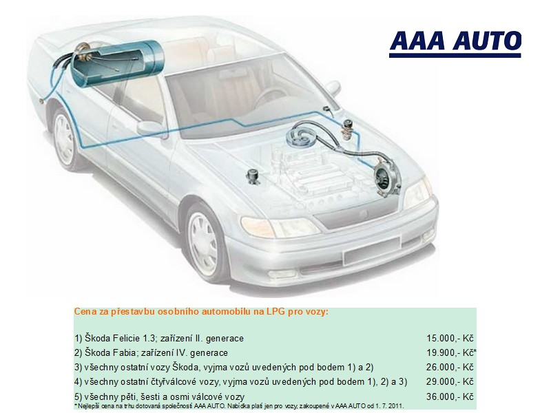 AAA Auto nabízí přestavby na LPG