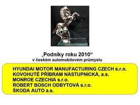 autoweek.cz - Podnik roku 2010