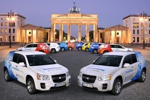 Desítka vozů GM HydroGen4 v Berlíně