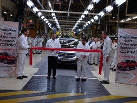 Zahájení výroby Hondy CR-V