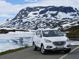 Hyundai ix35 Fuel Cell na trase Bergen-Bolzano