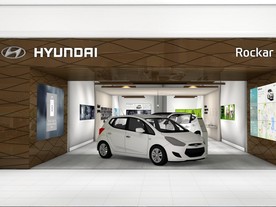 Hyundai Rockar v hypermarketu Bluewater