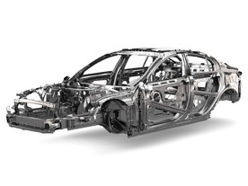 Hliníková nosná struktura Jaguaru XE