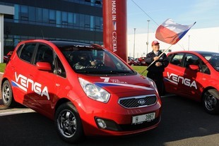 Vozy Kia Venga vyjíždějí z Nošovic