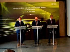 Bohdan Wojnar, Bernhard Maier a Andrej Babiš 