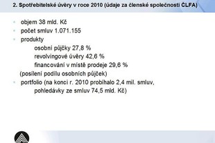 Výsledky ČLFA za rok 2010