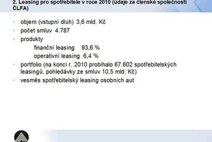 Výsledky ČLFA za rok 2010