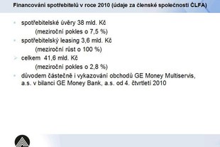 Výsledky ČLFA za rok 2010