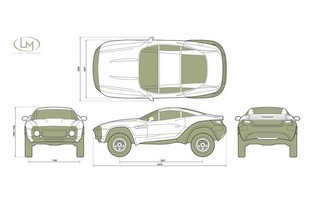 Local Motors Rally Fighter - rozměry