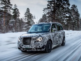 London Taxi - zimní test
