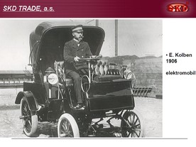Emil Kolben jezdil v elektromobilu už v roce 1906