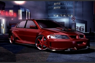 Lancer Evo ve hře Need4Speed Carbon