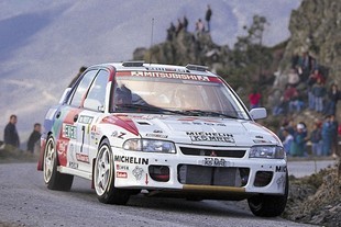 1993 Armin Schwarz Lancer RS Rallye Portugalsko