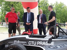 Ministr Jan Mládek na New Energies Rallye Český Krumlov 2016