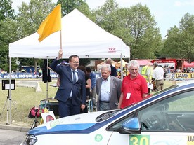 Ministr Jan Mládek na New Energies Rallye Český Krumlov 2016