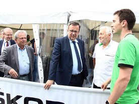 Ministr Jan Mládek na New Energies Rallye Český Krumlov 2016