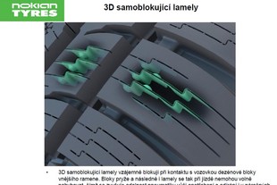 Nokian WR3 3D samoblokující lamely