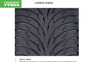 Nokian WR3D leštěné drážky