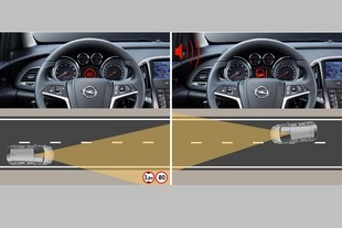 Opel Astra a funkce systému Opel Eye