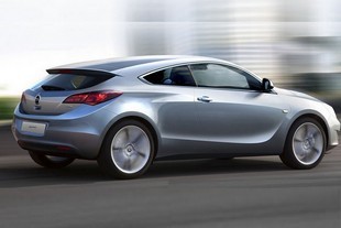 Tento počítačový obrázek se hodně podobá skutečnému vozu Opel Astra GTC