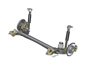 Opel Corsa E - zadní náprava