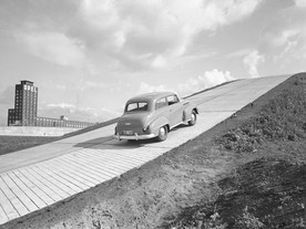 Testovací trať pro stoupavost v roce 1951