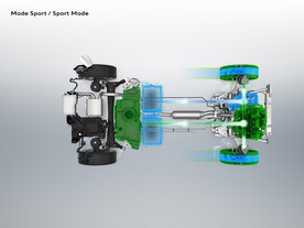 Peugeot PHEV HY4 - sportovní režim s podporou elektromotoru