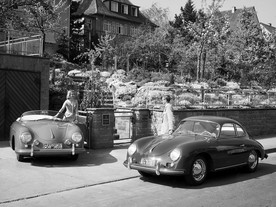 Porsche 356 A Coupe (1956) a 356 Speedster (1955)