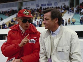 Hans Mezger a Niki Lauda ,1984