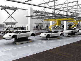 Porsche Taycan - flexibilní montáž