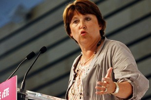Předsedkyně francouzských socialistů Martine Aubryová 