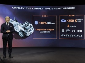 Aliance 2030 - generální ředitel Renaultu Luca de Meo ukazuje platformu CMFB-EV