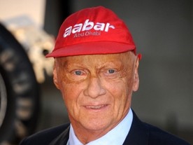 Niki Lauda při premiéře