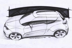 Návrh podoby vozu Saab 9-2