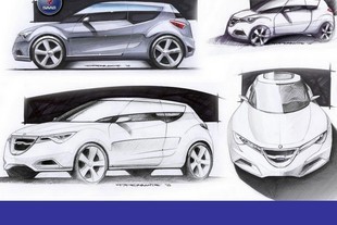 Saab 9-1 - designérské skicy