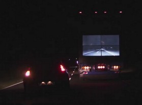 Samsung Transparent Safety Truck v noci