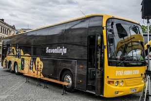 Savonlinja se společností Scania postavily speciální autobus s vlastní saunou