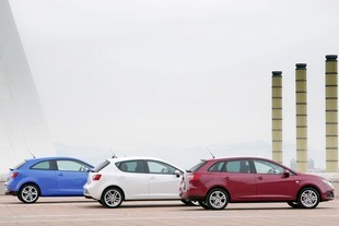 Tři karosářské verze Seatu Ibiza