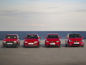 Čtyři generace Seatu Ibiza