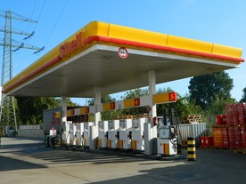 Čerpací stanice v Shell PAE Hamburg s testovanými palivy