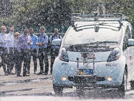 Singapur CETRAN - Rain simulation