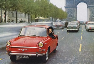 Škoda 1000 MB v Paříži 1964